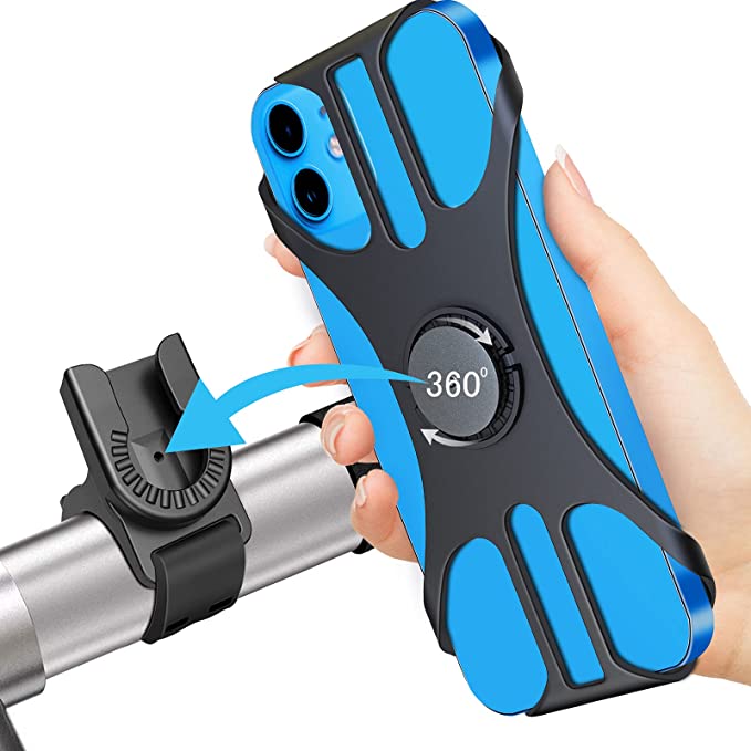 Bike Mobile Phone Holder Handlebar Mount 360° Rotation for Motorcycle Bicycle